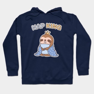 Cute Sleepy Sloth, Nap King Funny Hoodie